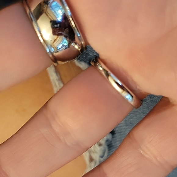 💥LAST ONE💥Eye of the Storm Blue Lace Agate Antiqued Silver Ring - Picture 5 of 9